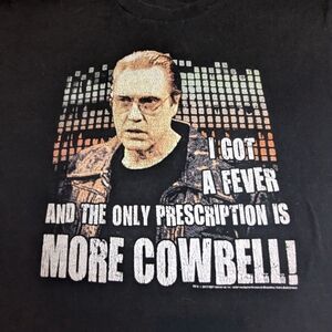 MORE COWBELL Christopher Walken Famous SNL Skit Vintage 2012 Medium Unisex